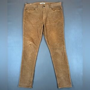 PacSun Stacked Skinny Corduroy Pants Tan 36x32 Great Condition